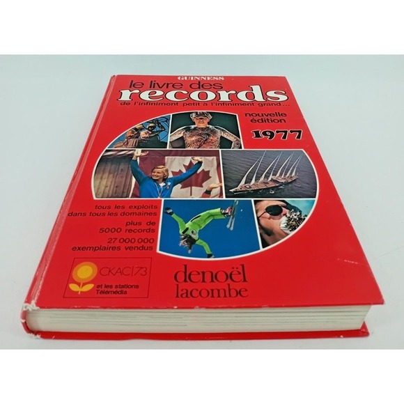 Le Livre des Records Guinness 1977 Édition Denoël French Vintage - Picture 5 of 8